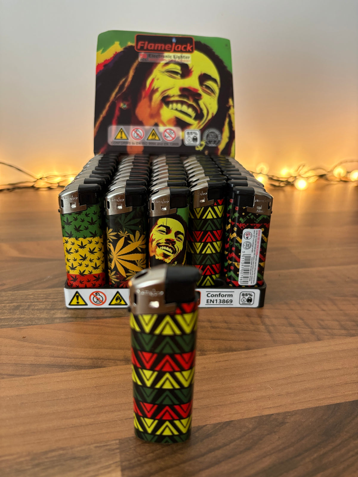 Flamejack Rasta zig zag pattern