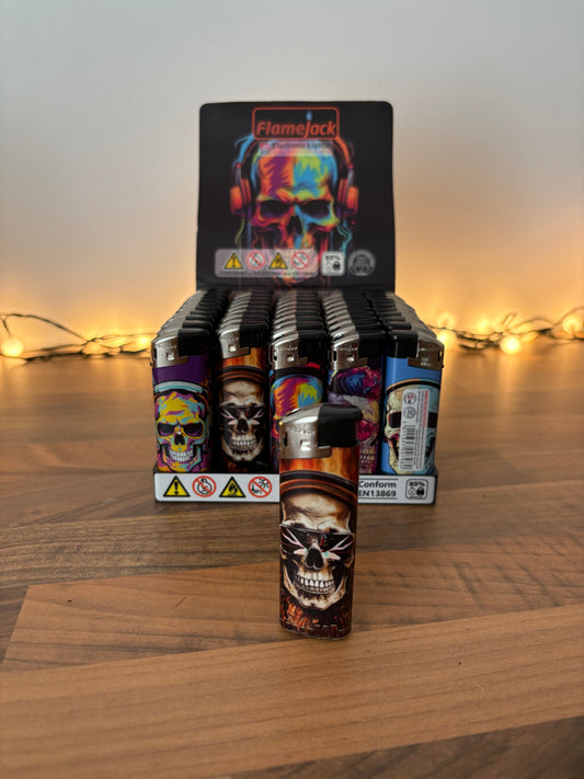 Flamejack electronic flame skull