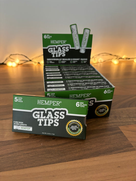 Hemper 6mm glass tips - 5 pack
