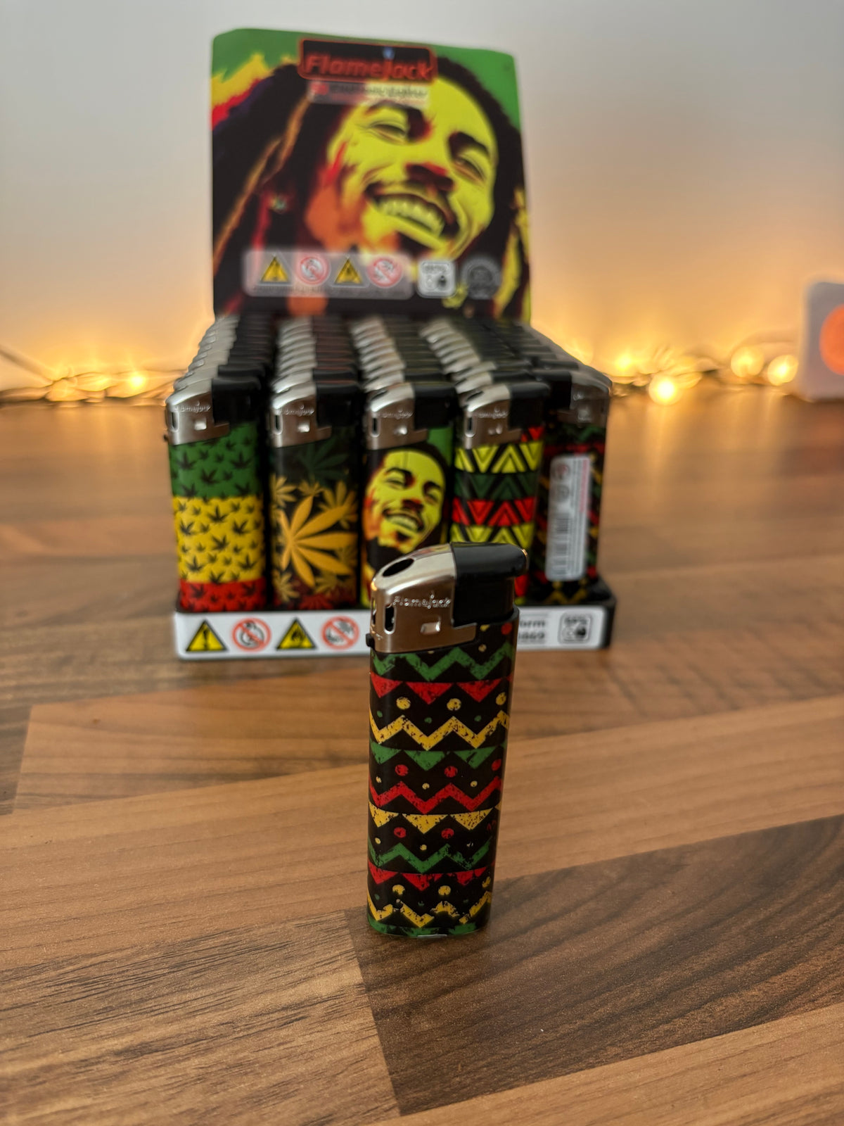 Flamejack rasta pattern lighter