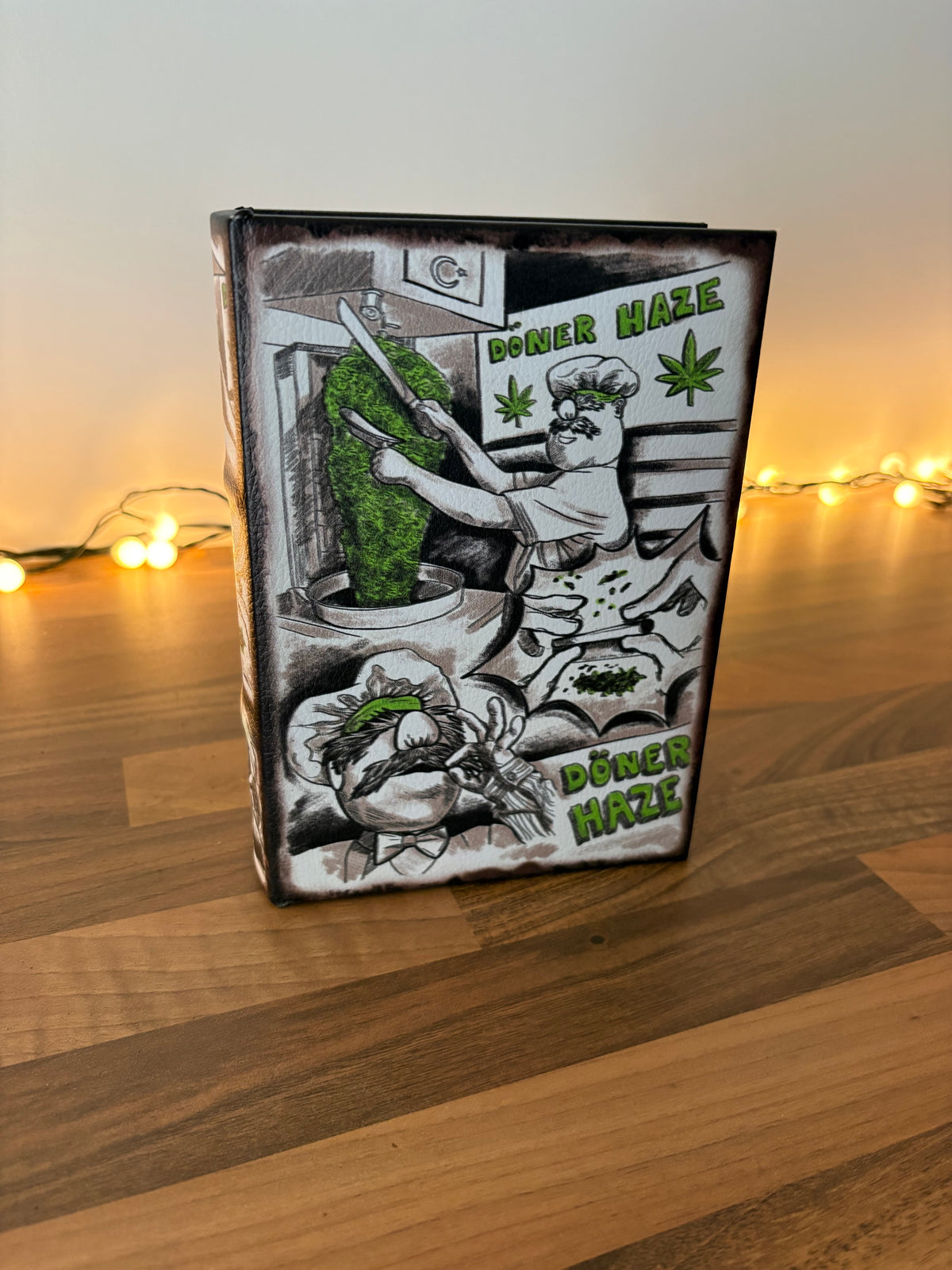 Doner wooden stash book
