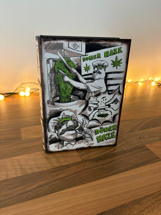 Doner wooden stash book