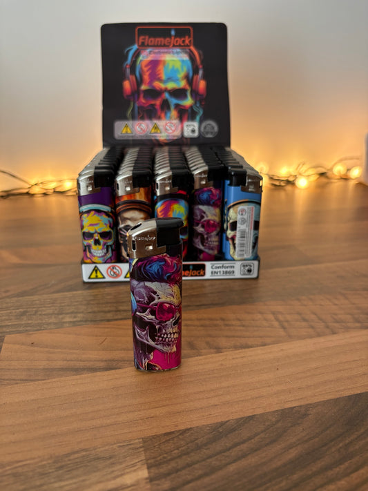 Flamejack electronic skull lighter
