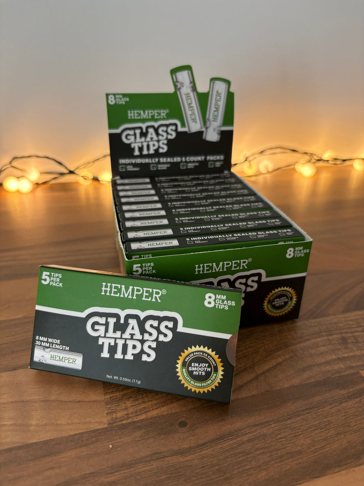 Hemper 8mm glass tips - 5 pack