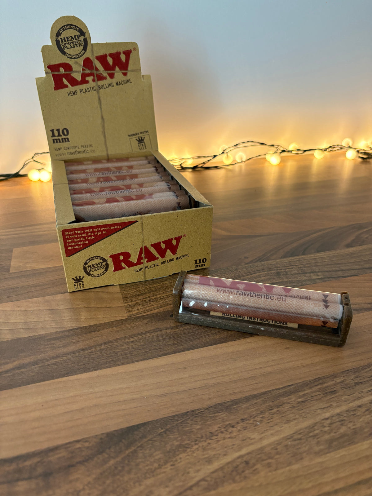 Raw hemp plastic roller